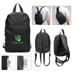 Caleb Convertible Backpack and Sling Bag in Recycled PET - Caleb rPET Convertible Backpack And Sling Bag