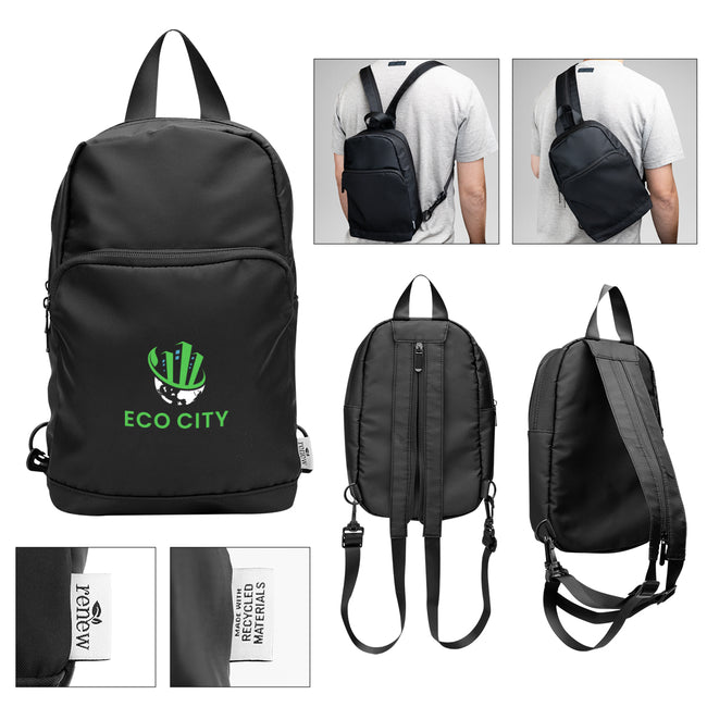Caleb Convertible Backpack and Sling Bag in Recycled PET