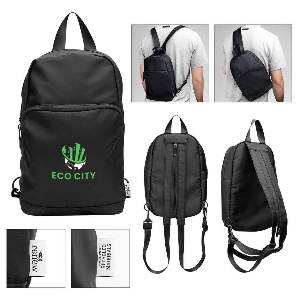 Caleb Convertible Backpack and Sling Bag in Recycled PET