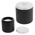 Cali Candle in Clay Cement - Black - Laser Engraving