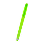 Callahan Gel Stylus Pen in Recycled ABS - Lime Green - Front