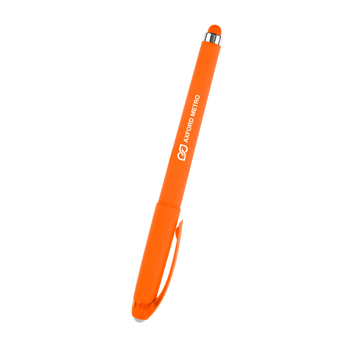 Callahan Gel Stylus Pen in Recycled ABS - Orange - Silk Screen