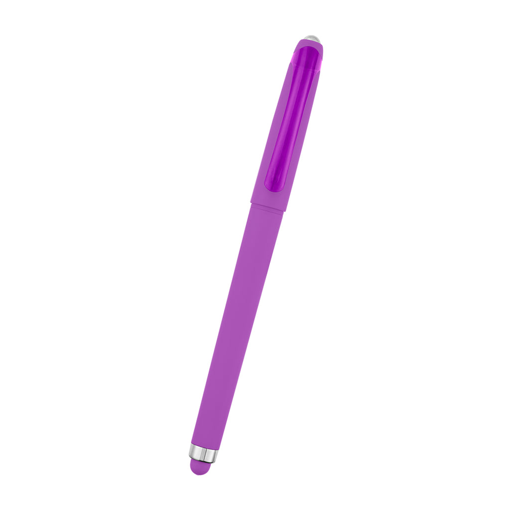 Callahan Gel Stylus Pen in Recycled ABS - Purple - Front