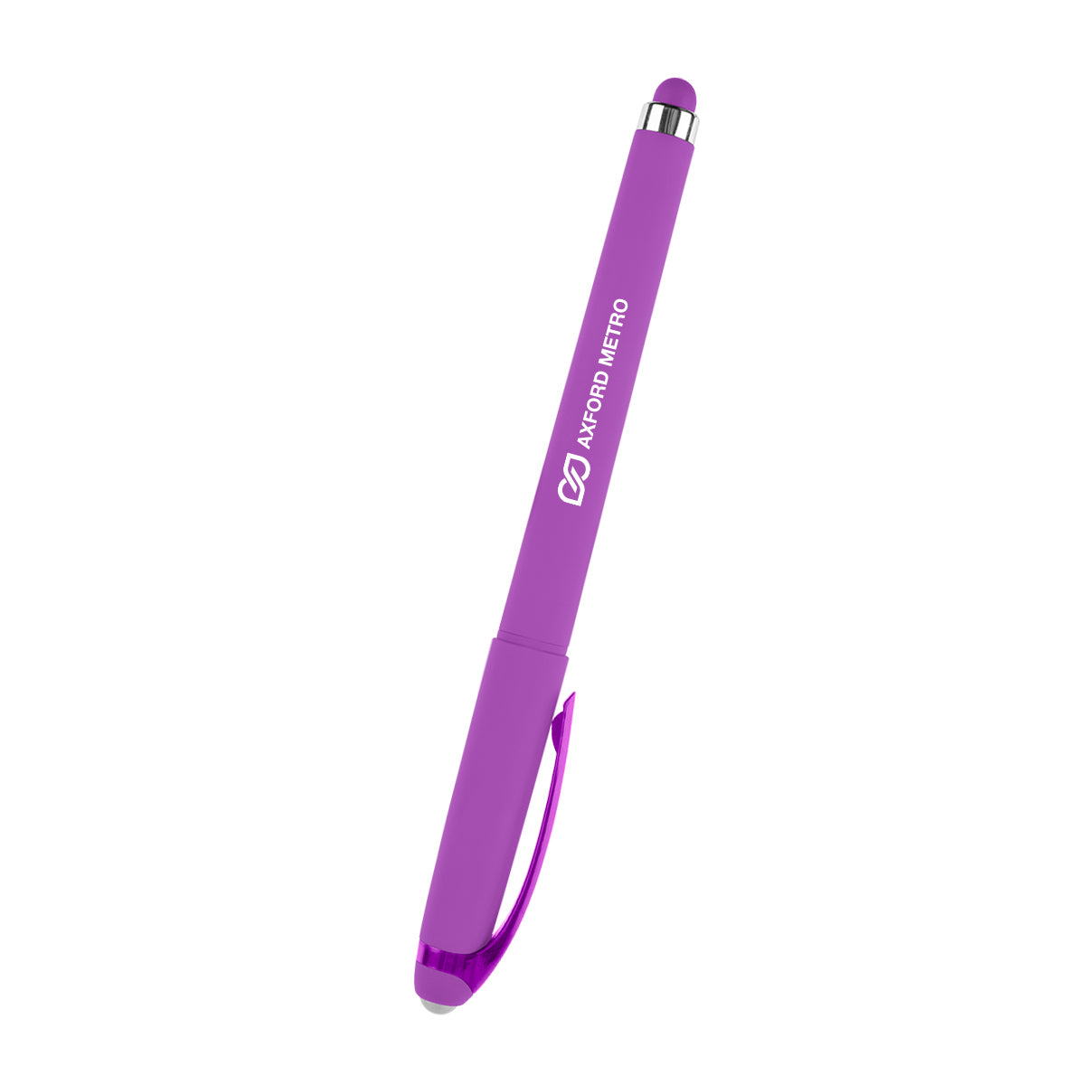 Callahan Gel Stylus Pen in Recycled ABS - Purple - Silk Screen