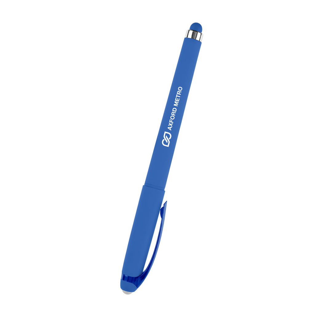 Callahan Gel Stylus Pen in Recycled ABS - Royal Blue - Silk Screen