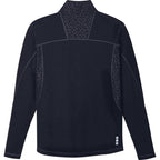 Caltech Knit Quarter Zip for Men Laser Engraving - Navy - Back Flat
