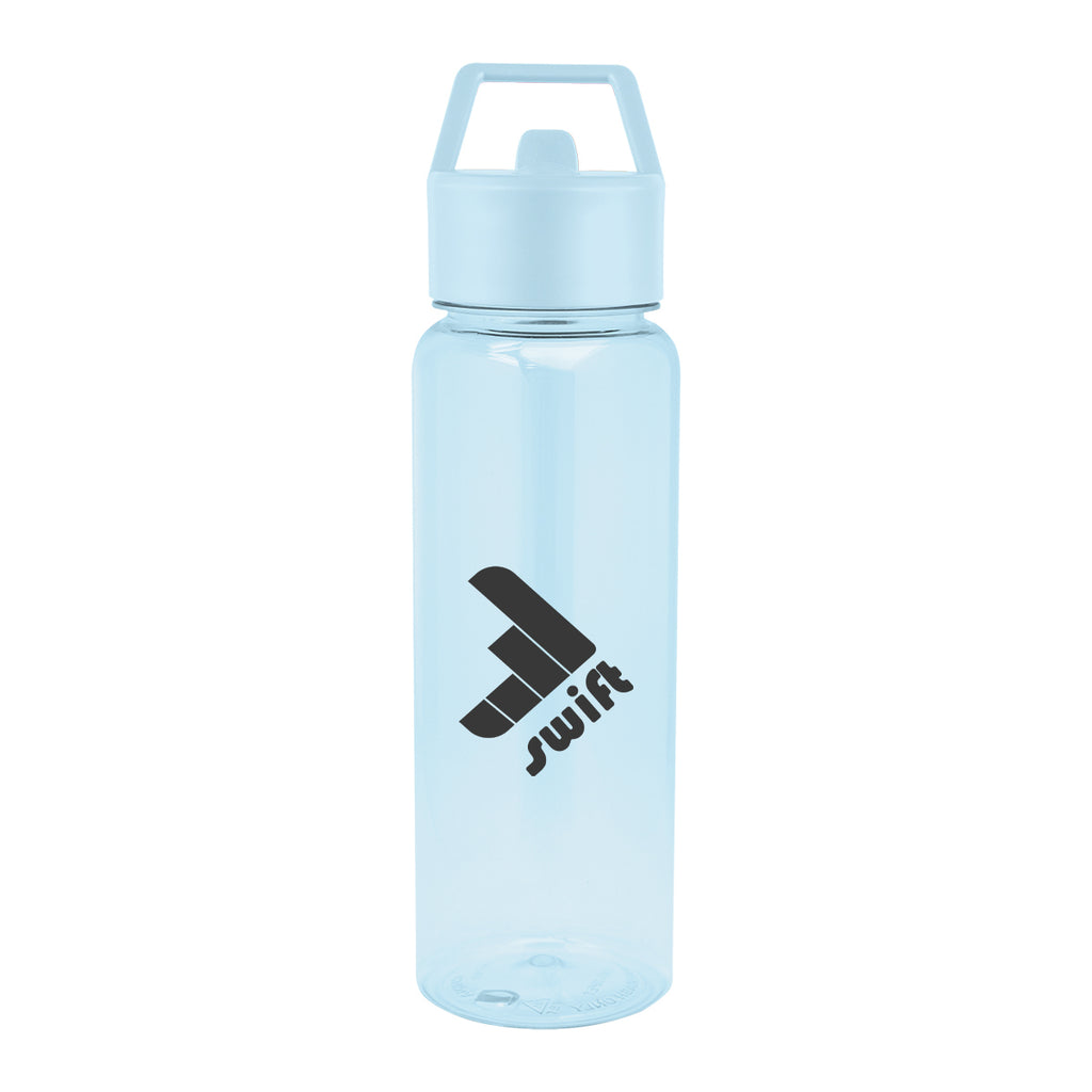 Cambria Bottle in Recycled PET, 32 oz - Blue - Silk Screen