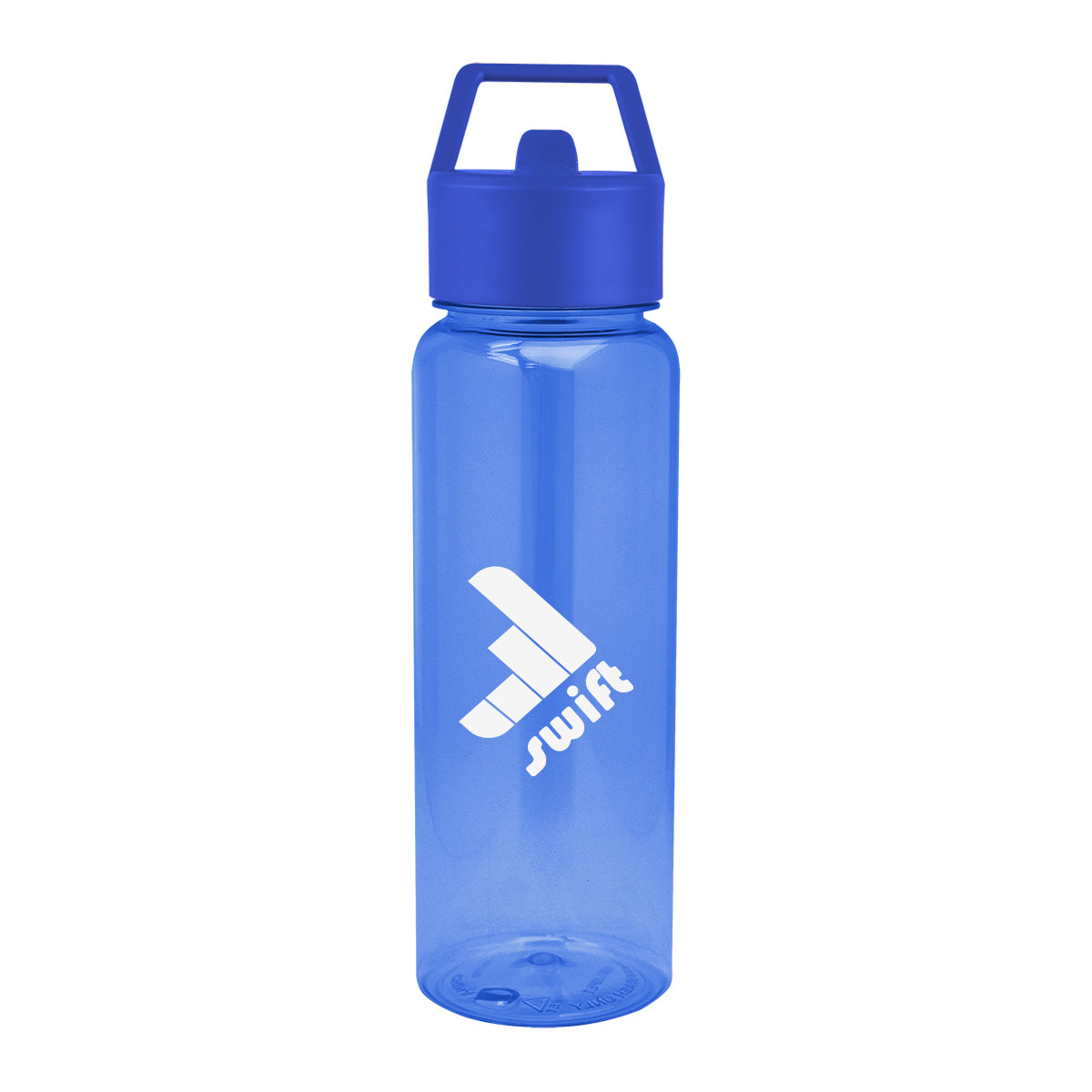 Cambria Bottle in Recycled PET, 32 oz - Blue - Silk Screen