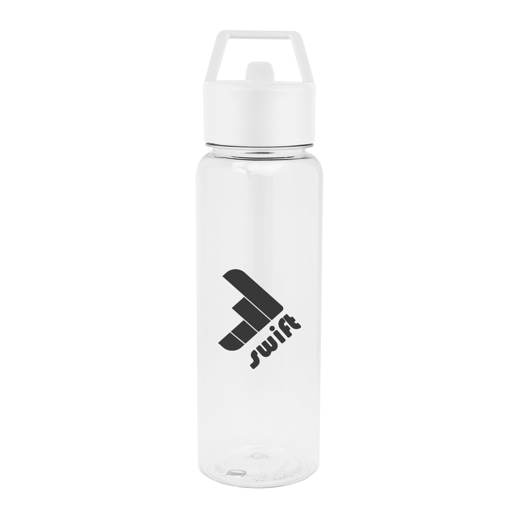 Cambria Bottle in Recycled PET, 32 oz - Clear - Silk Screen