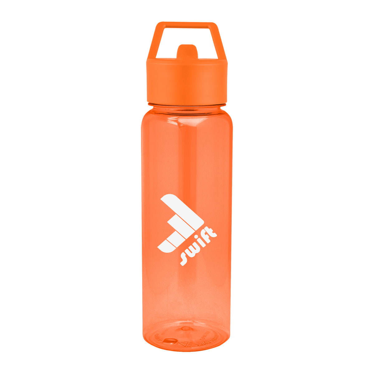 Cambria Bottle in Recycled PET, 32 oz - Orange - Silk Screen