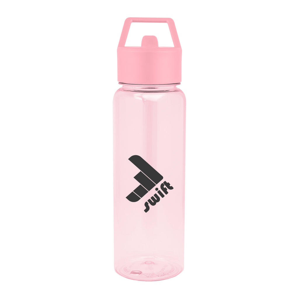 Cambria Bottle in Recycled PET, 32 oz - Pink - Silk Screen