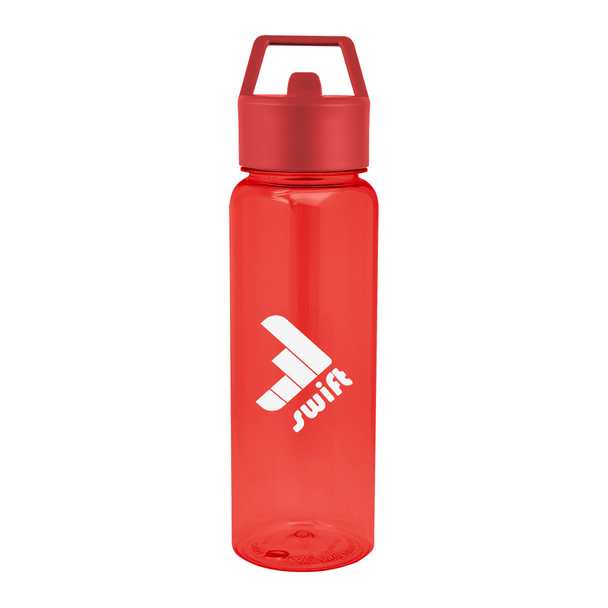Cambria Bottle in Recycled PET, 32 oz - Red - Silk Screen