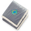 Cambridge Oversized Sherpa Blanket, 72 x 60 Inches Embroidery - Gray - Front