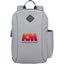 Camden Ripstop Laptop Backpack, 15 Inch Embroidery - Gray - Front