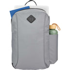 Camden Ripstop Laptop Backpack, 15 Inch Embroidery - Gray - Propped