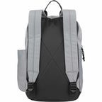 Camden Ripstop Laptop Backpack, 15 Inch Full Color - Gray - Back