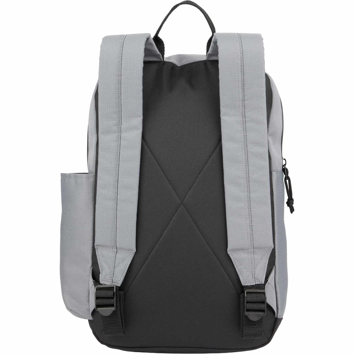 Camden Ripstop Laptop Backpack, 15 Inch Full Color - Gray - Back
