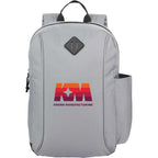 Camden Ripstop Laptop Backpack, 15 Inch Full Color - Gray - Front