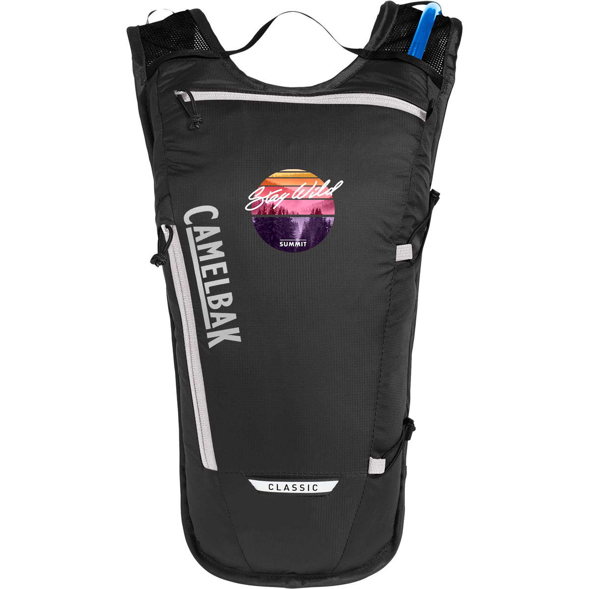 CamelBak Classic Light Hydration Pack, 70 oz Embroidery - Black - Front
