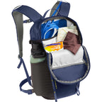 CamelBak Cloud Walker 18 Hiking Hydration Pack Embroidery - Navy - Right Angle Open