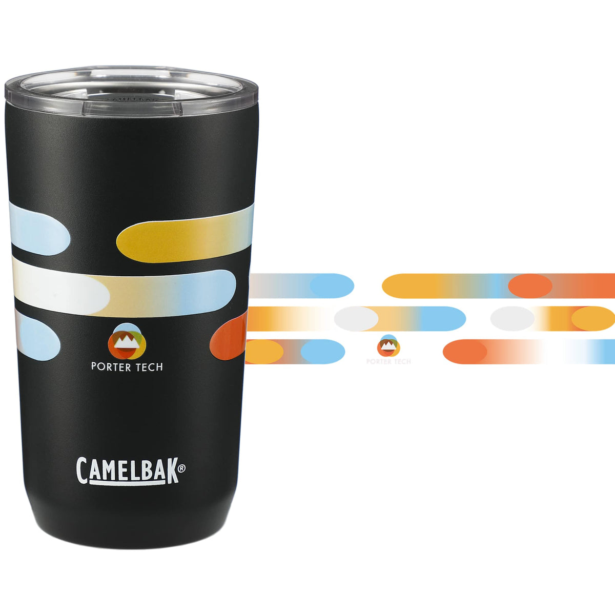 CamelBak Copper Insulated Tumbler, 16 oz Laser Engraving - Black - Front 2