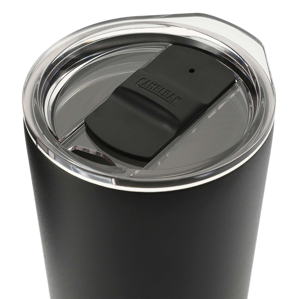 CamelBak Copper Insulated Tumbler, 16 oz Laser Engraving - Black - Top Open