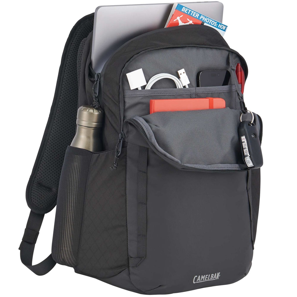 CamelBak Den Laptop Backpack, 15 Inch Embroidery - Black - Right Angle 3