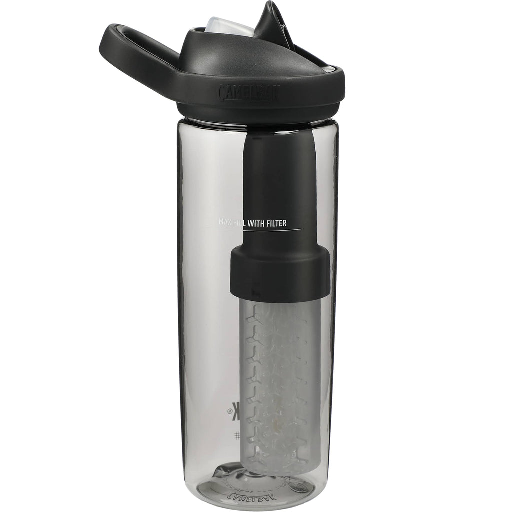 CamelBak Eddy+ Filter Bottle with LifeStraw, 20 oz - Charcoal - Back