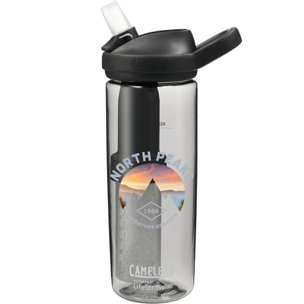 CamelBak Eddy+ Filter Bottle with LifeStraw, 20 oz - Charcoal - Front 2
