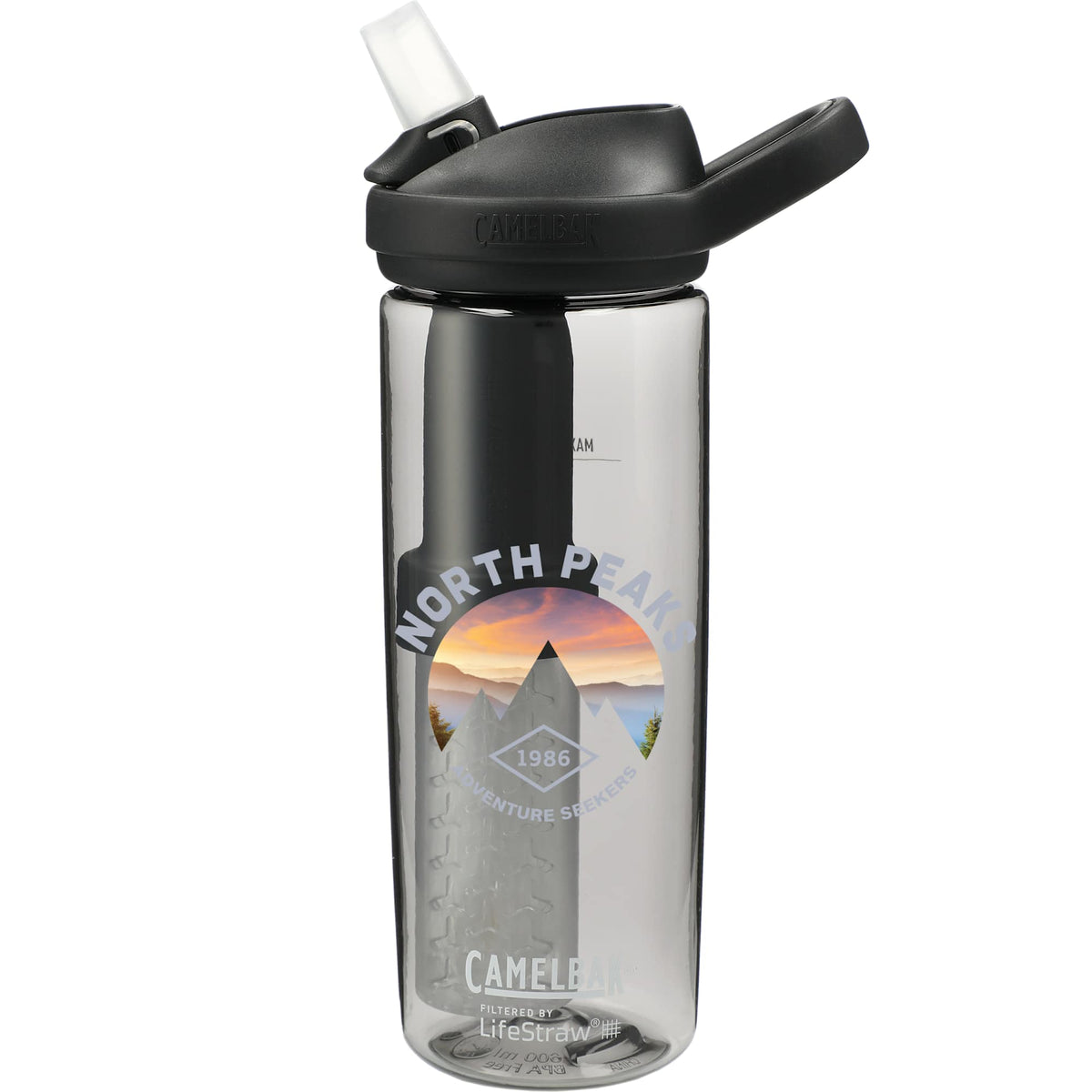 CamelBak Eddy+ Filter Bottle with LifeStraw, 20 oz - Charcoal - Front 2