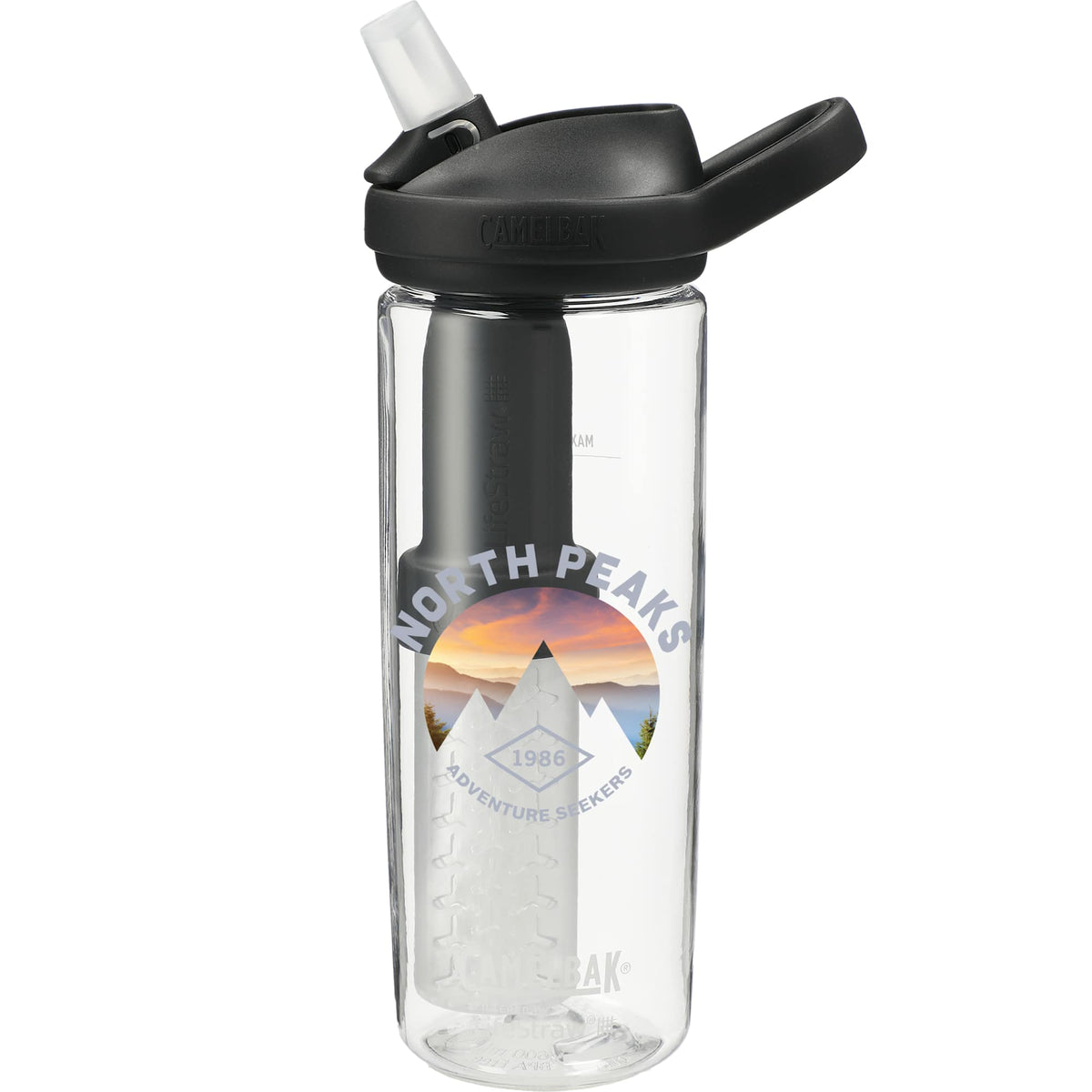 CamelBak Eddy+ Filter Bottle with LifeStraw, 20 oz - Clear - Front 2