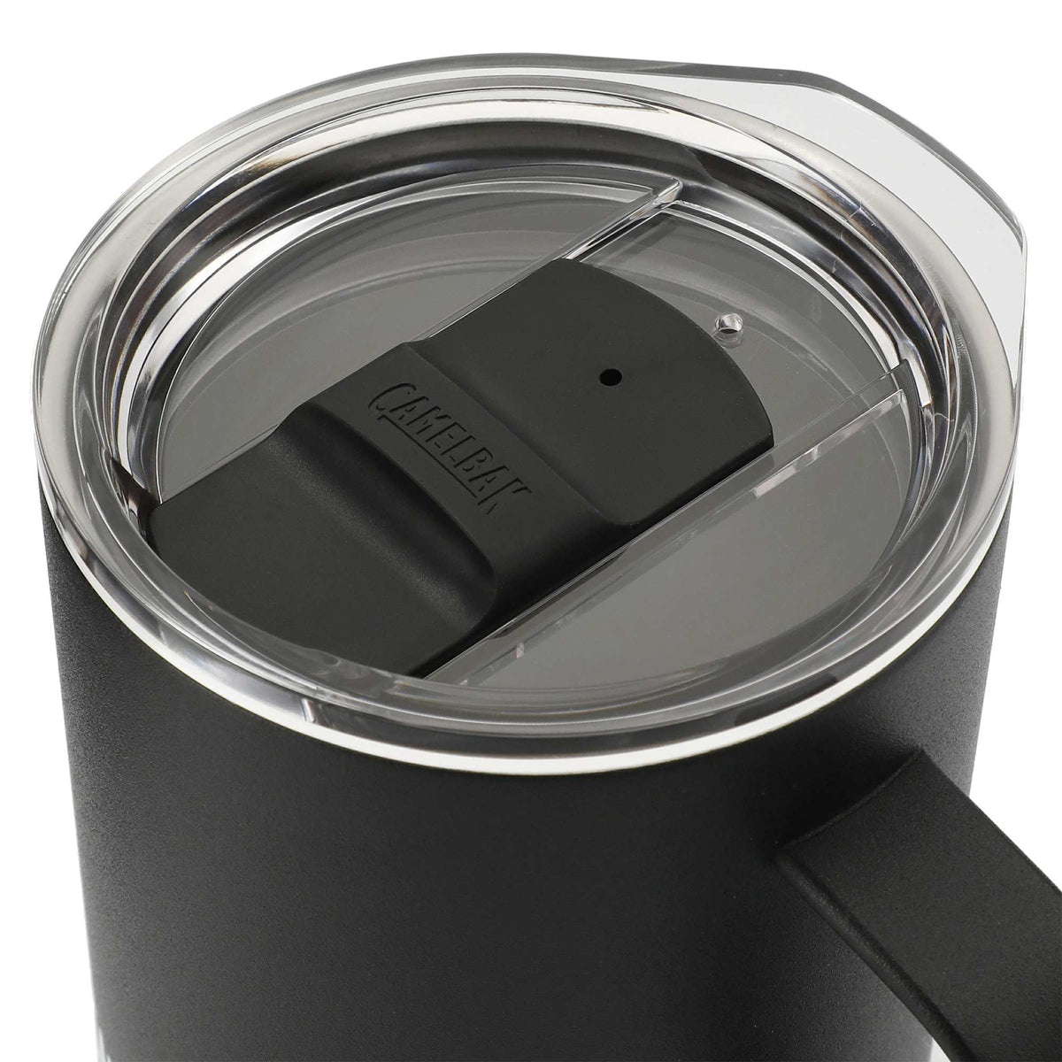 CamelBak Insulated Camp Mug, 12 oz - Black - Top Closed