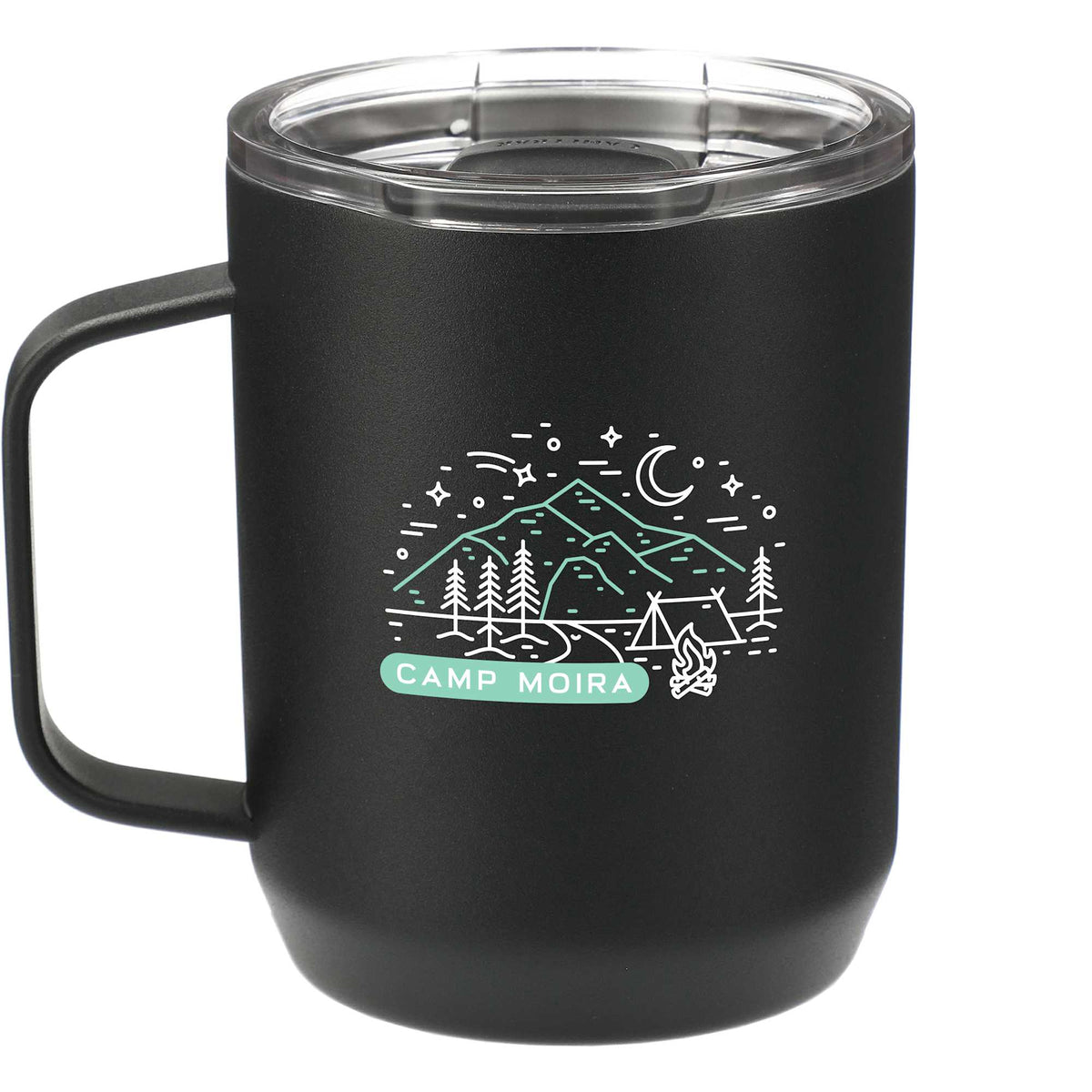 CamelBak Insulated Camp Mug, 12 oz Laser Engraving - Black - Front
