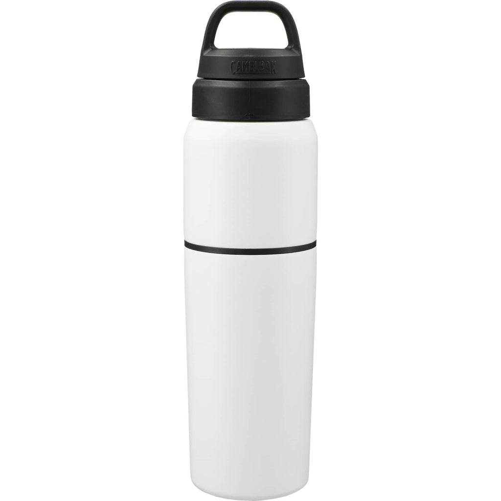 CamelBak MultiBev Bottle with Detachable Cup, 22 oz - White - Back