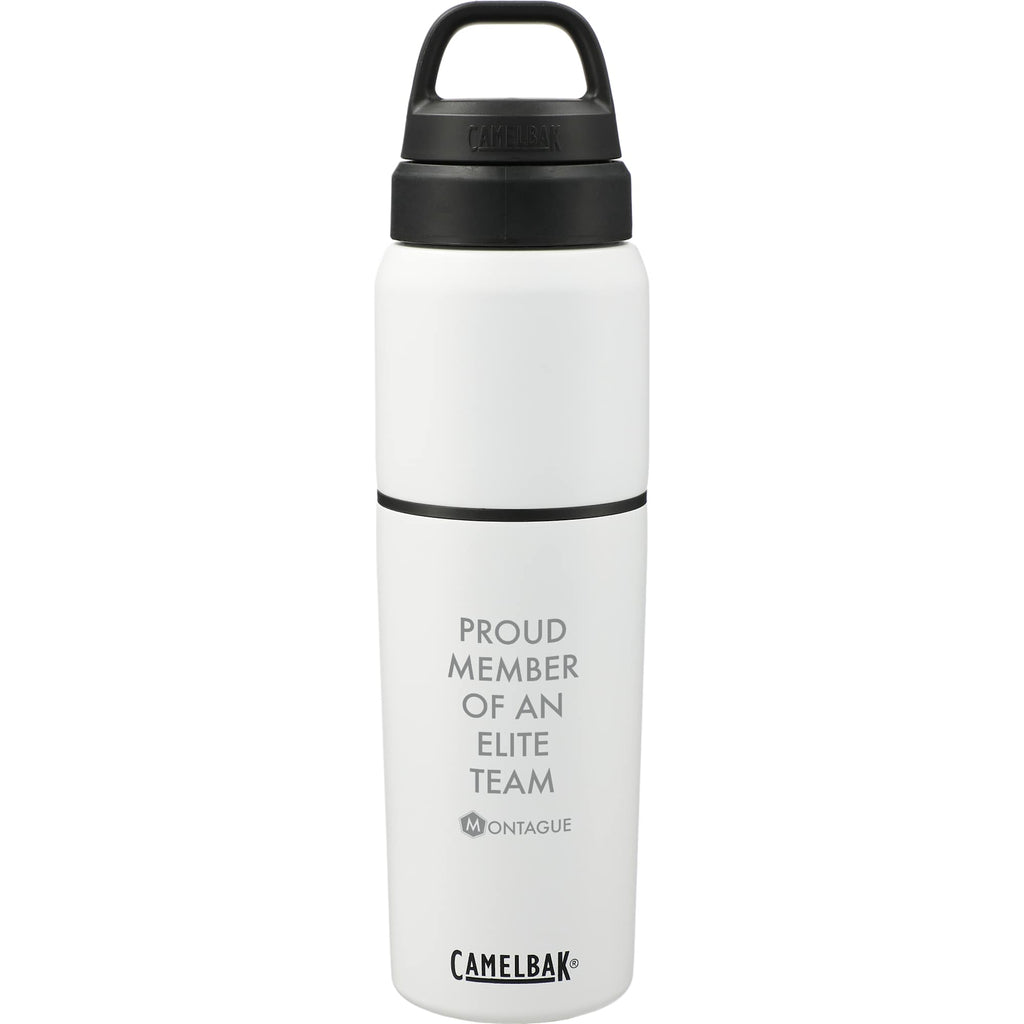 CamelBak MultiBev Bottle with Detachable Cup, 22 oz - White - Front