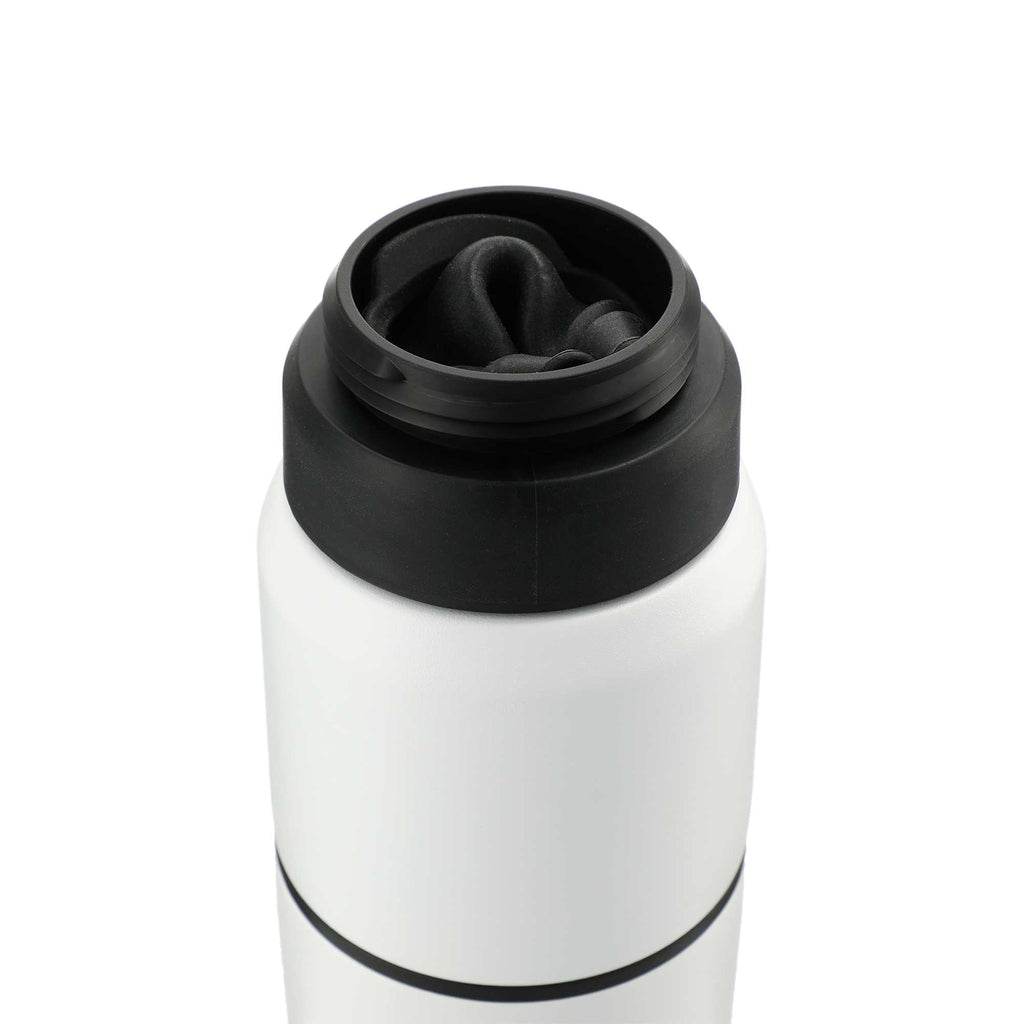 CamelBak MultiBev Bottle with Detachable Cup, 22 oz - White - Left Angle 2