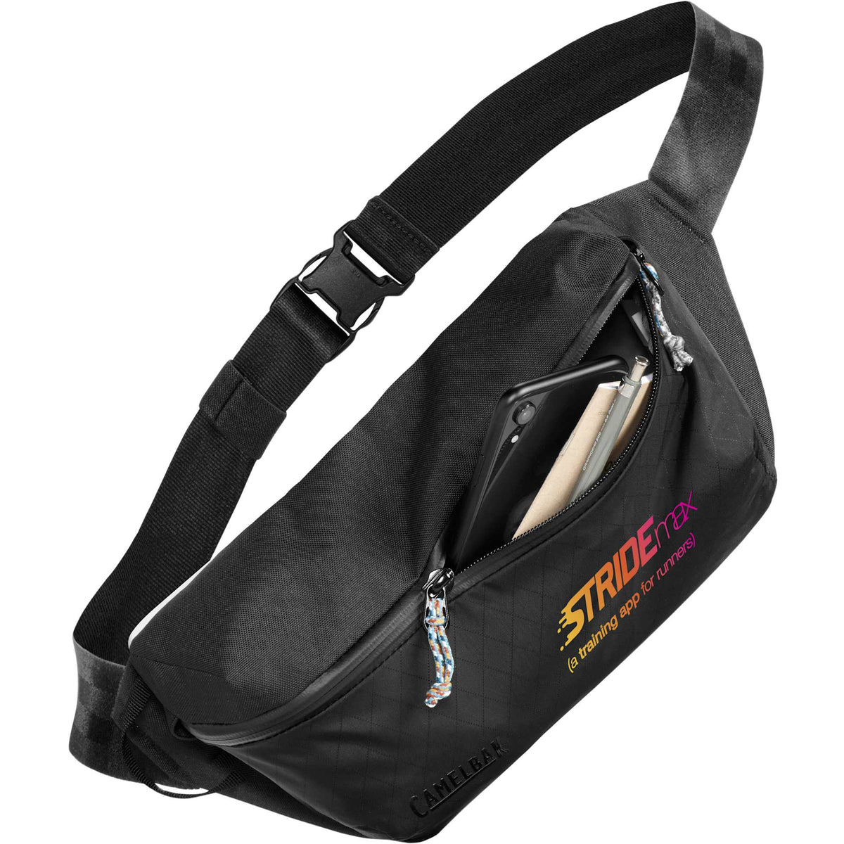 CamelBak Pivot Belt Sling in Recycled Polyester Transfer - Black - Front