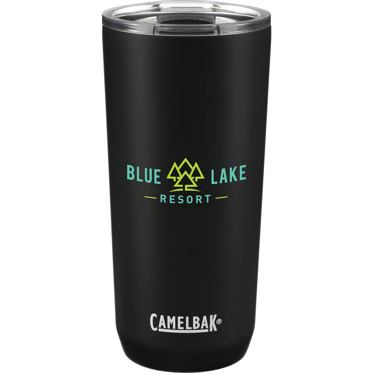CamelBak Tapered Tumbler with Tri-Mode Lid, 20 oz - Black - Front