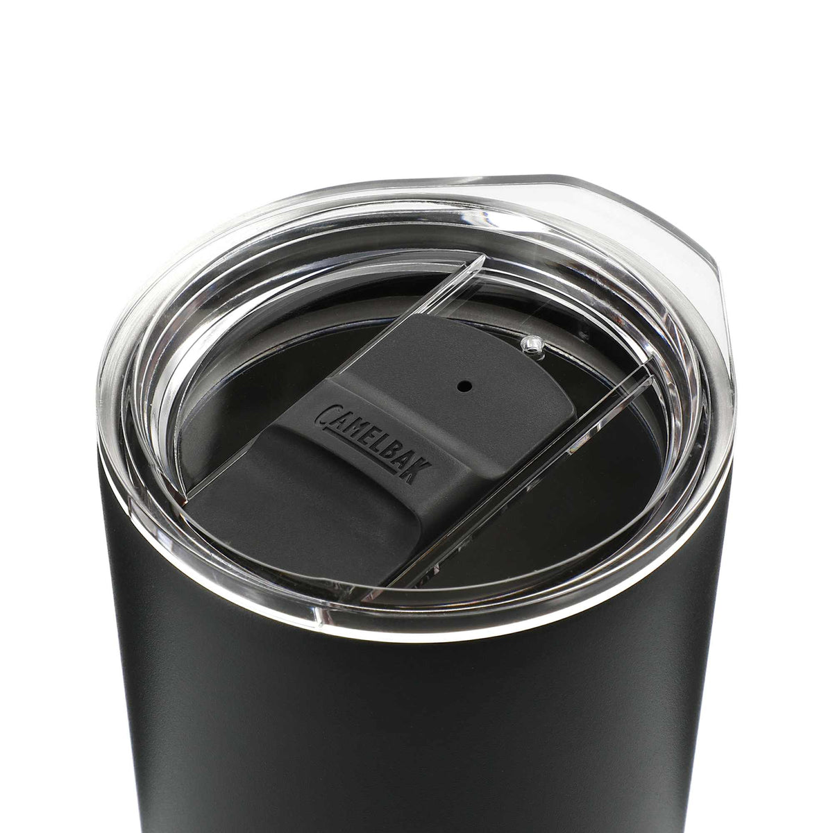 CamelBak Tapered Tumbler with Tri-Mode Lid, 20 oz - Black - Left Angle 2