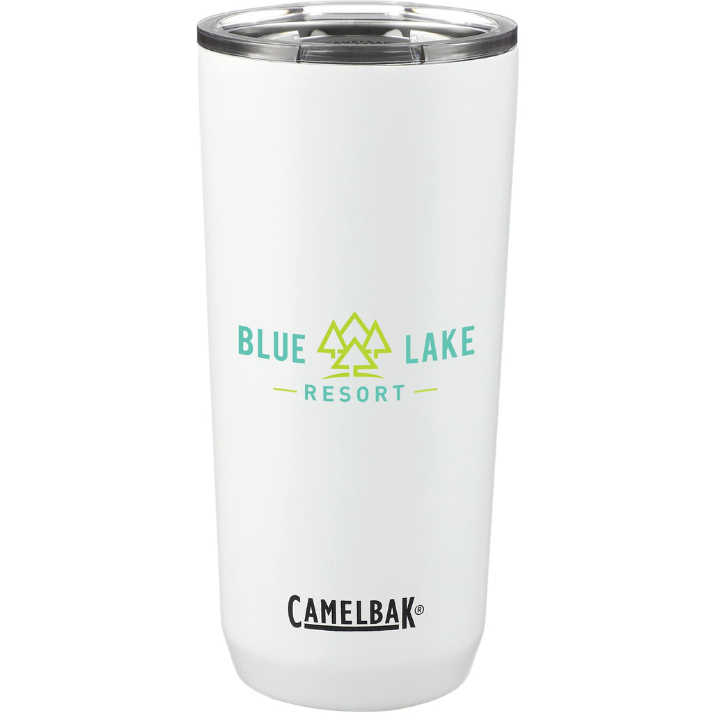 CamelBak Tapered Tumbler with Tri-Mode Lid, 20 oz - White - Front