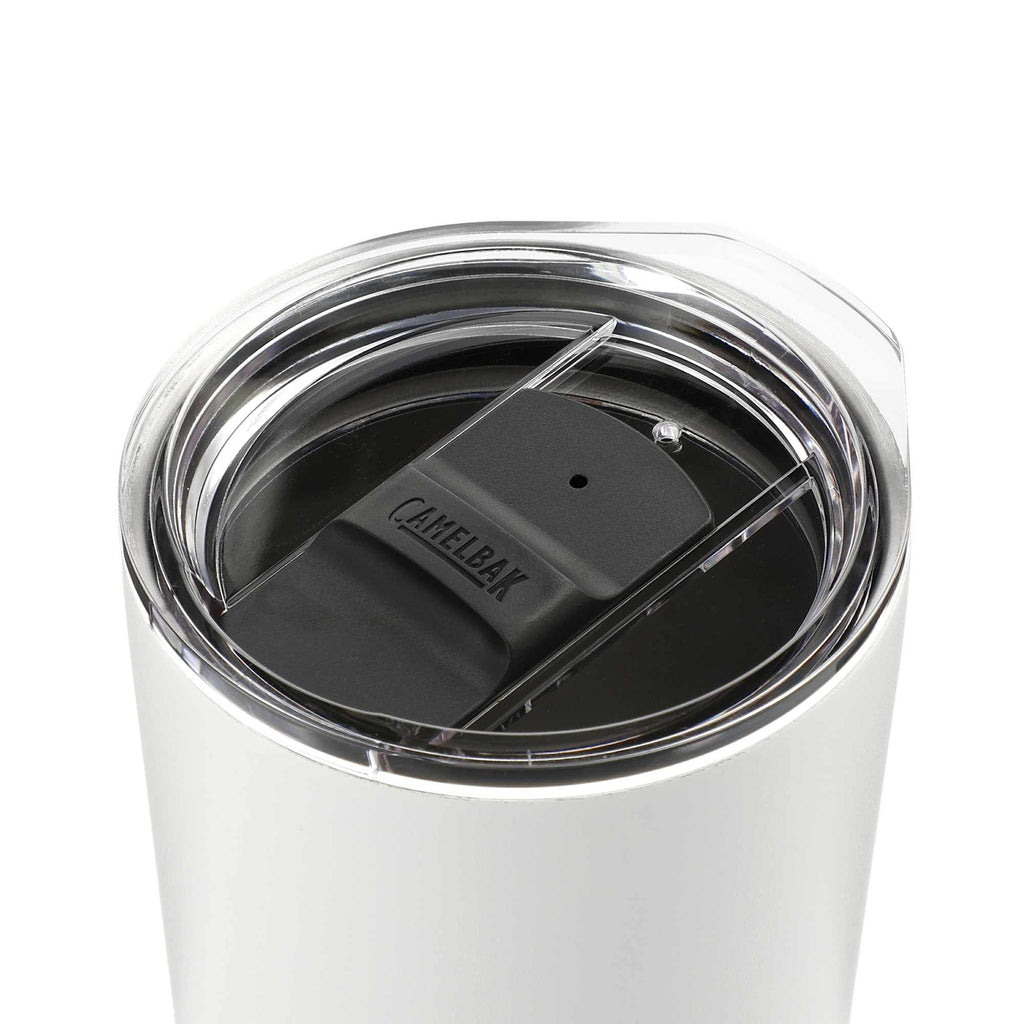 CamelBak Tapered Tumbler with Tri-Mode Lid, 20 oz - White - Left Angle 2
