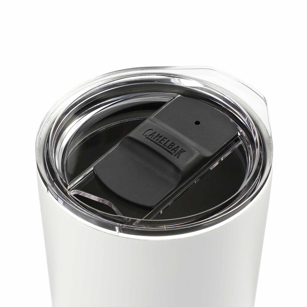 CamelBak Tapered Tumbler with Tri-Mode Lid, 20 oz - White - Left Angle
