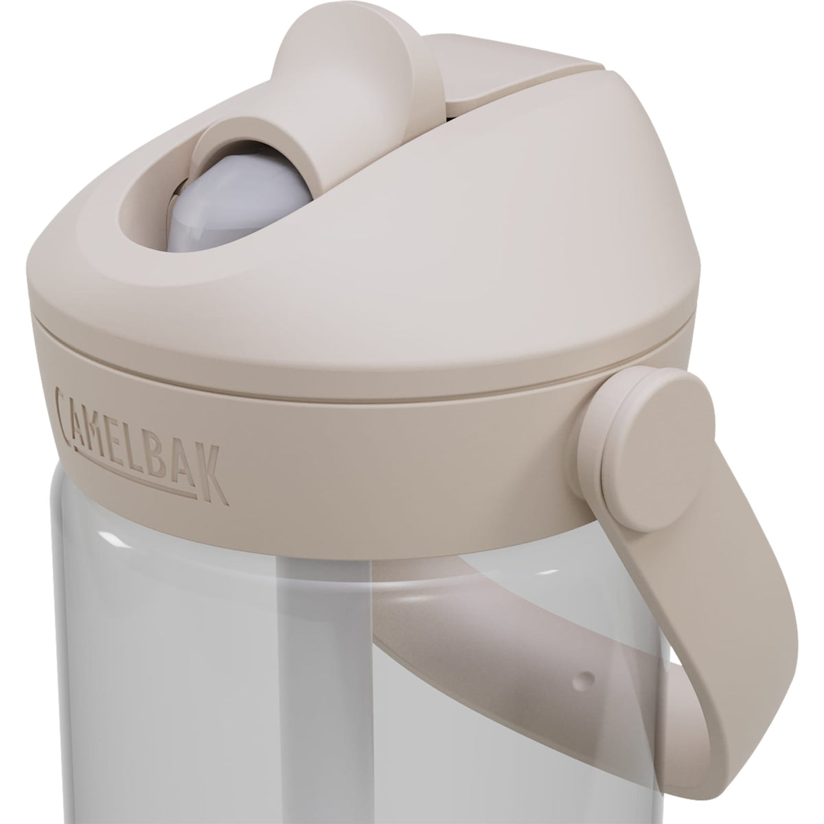 CamelBak Thrive Flip Straw Bottle, 20 oz Full Color - Clear - Left Angle 2