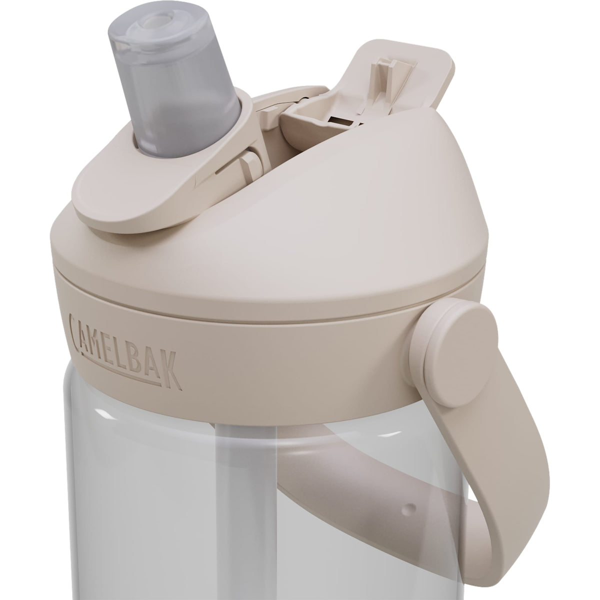 CamelBak Thrive Flip Straw Bottle, 20 oz Full Color - Clear - Left Angle