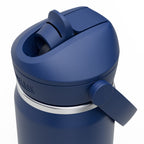 CamelBak Thrive Insulated Flip Straw Bottle, 20 oz Full Color - Navy - Right Angle