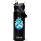 CamelBak Thrive Insulated Flip Straw Bottle, 20 oz Laser Engraving - Black - Front