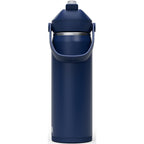 CamelBak Thrive Insulated Flip Straw Bottle, 20 oz Laser Engraving - Navy - Back