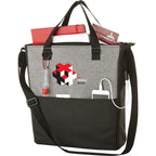 Cameron Convention Tote with USB Charging Port - Graphite - Front