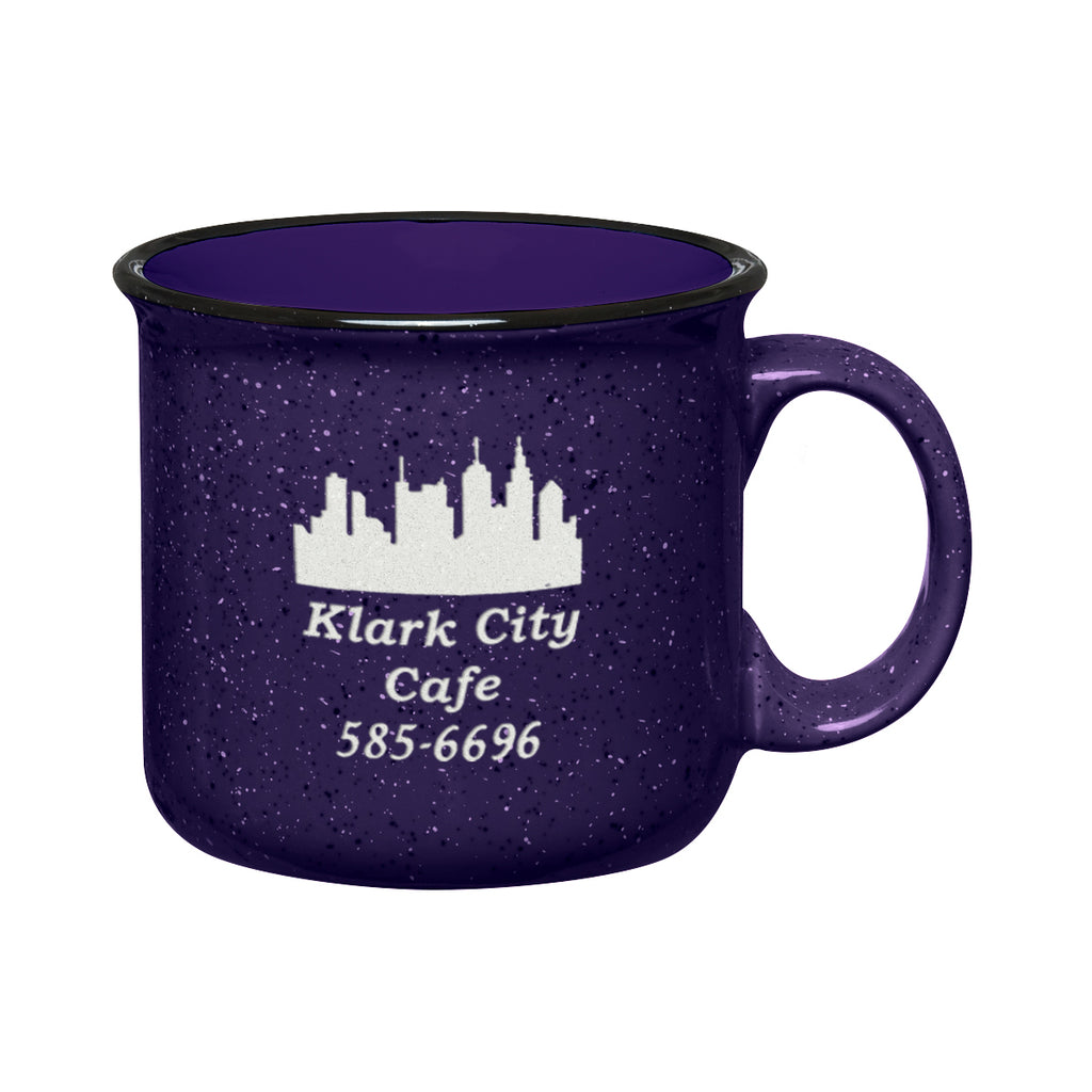 Campfire Mug, 15 oz Laser Engraving - Cobalt Blue - Laser Engraving