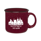 Campfire Mug, 15 oz Laser Engraving - Maroon - Ceramic